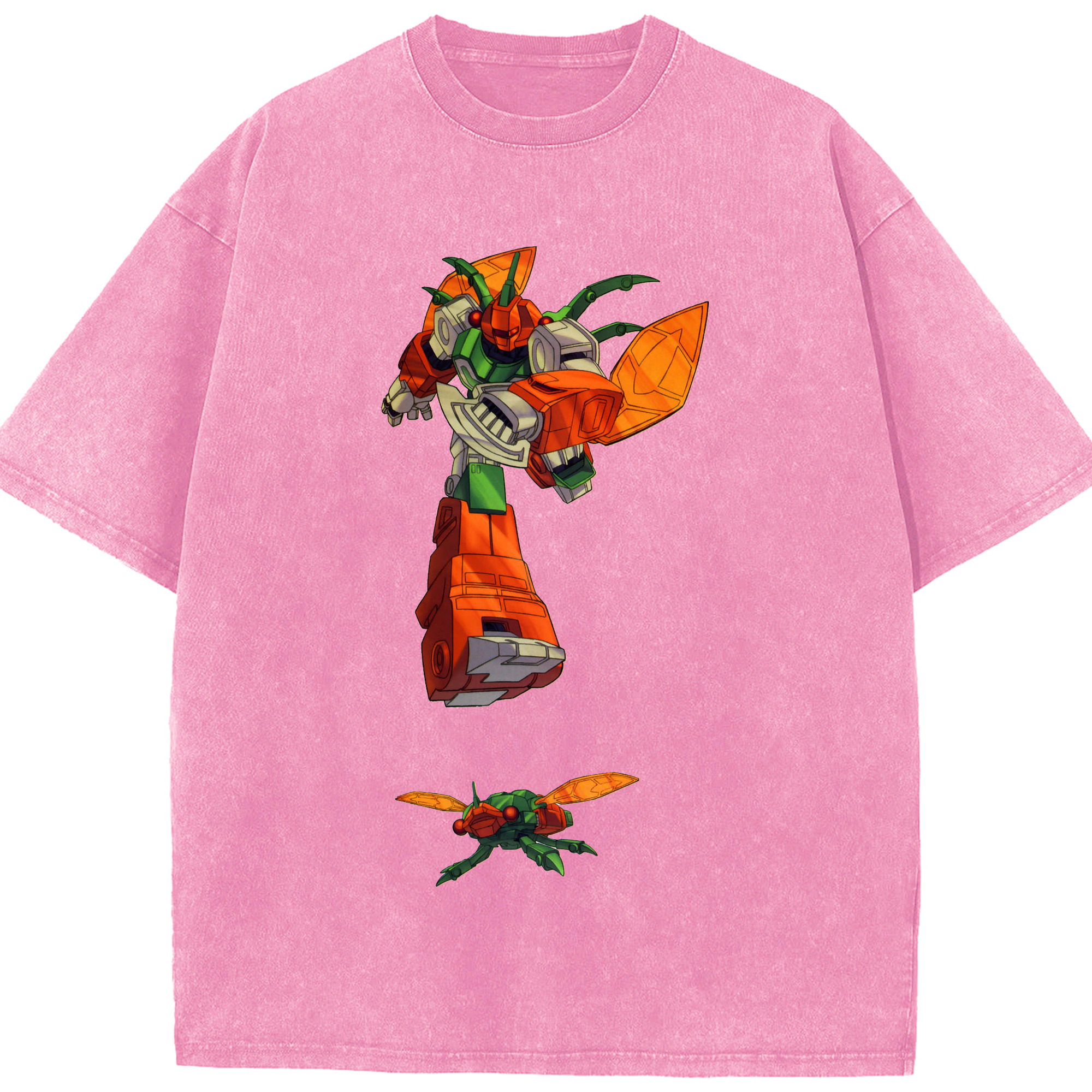（画像用）  綿100% ヴィンテージ風 半袖Tシャツ（フロントプリント）